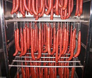 Sausage drying process